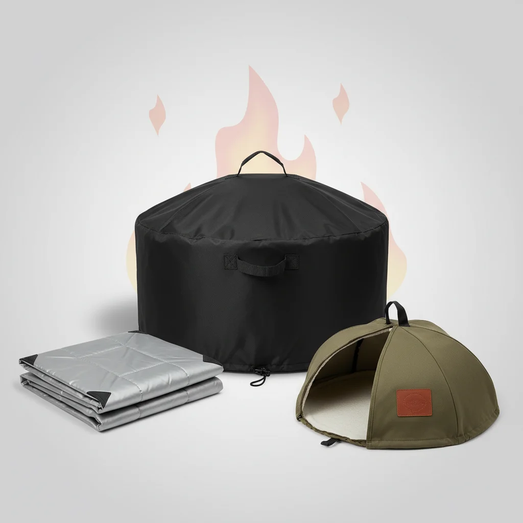 portable fire pit covers
